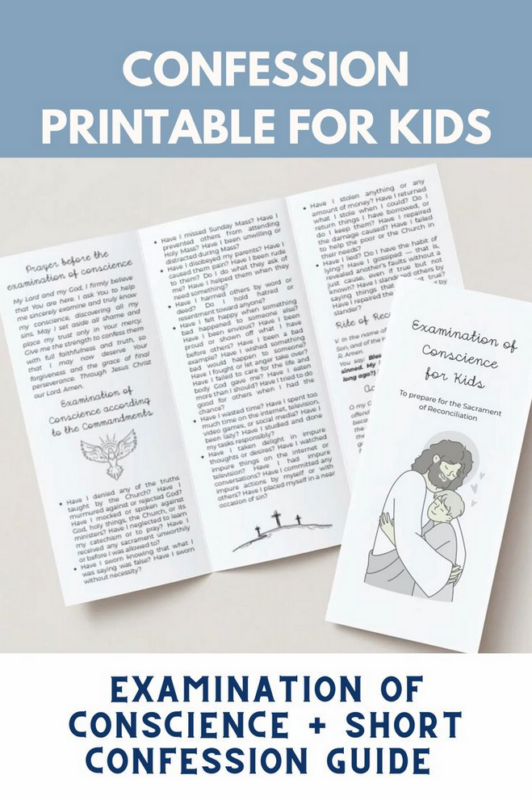 Confession Printable for Kids